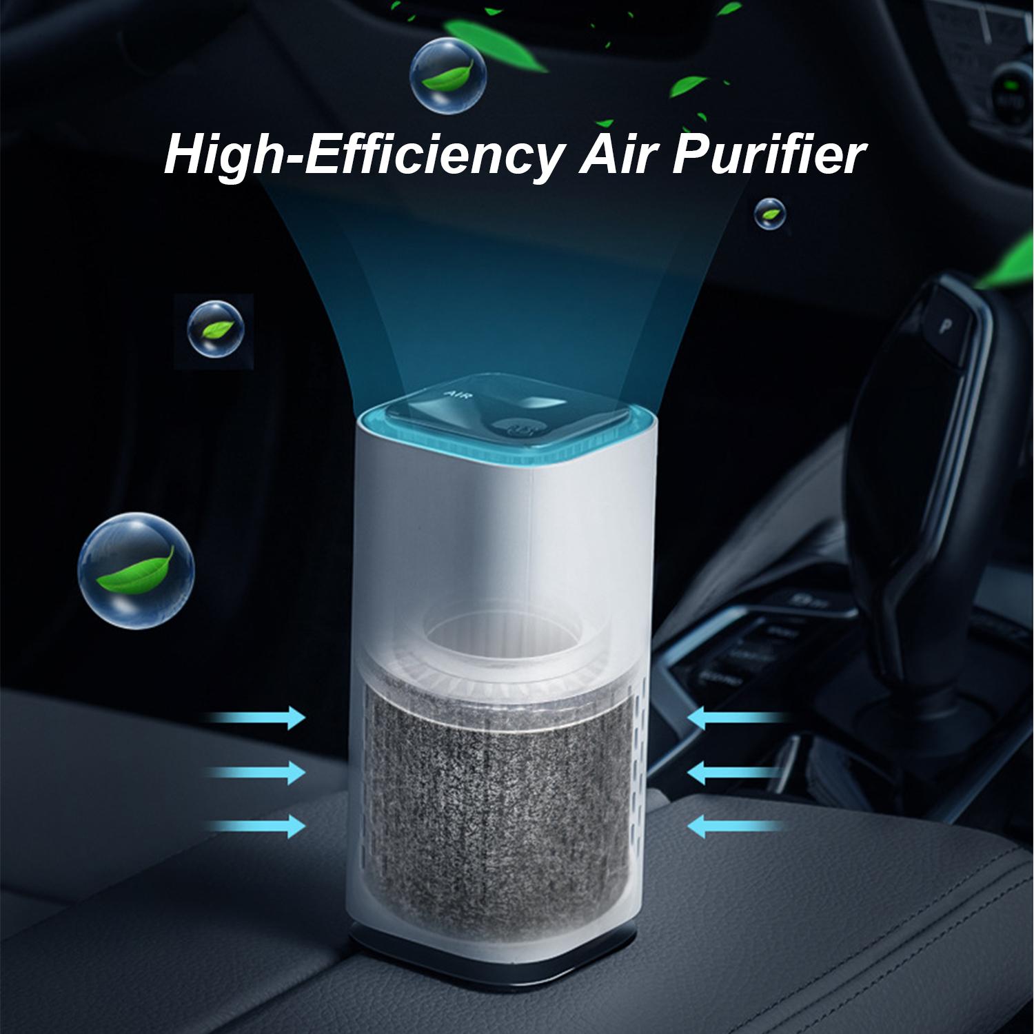 Máy Lọc Không Khí Để Bàn Với Bộ Lọc Carbon Hiệu Quả Cao Sạc Usb