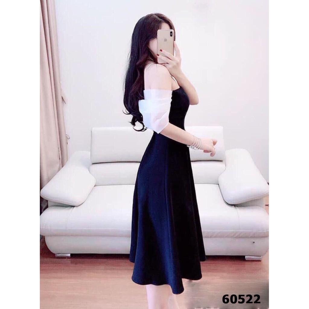 Đầm xòe tiểu thư phối voan cực đẹp