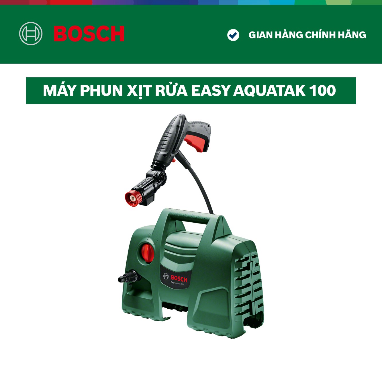 Máy phun xịt rửa áp lực cao Bosch Easy Aquatak 100 1200W - vòi phun xoay 360 độ