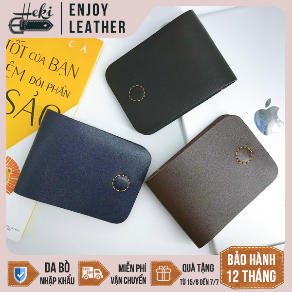 Ví nam nữ mini da bò nhỏ gọn thời trang Ví sen VS19