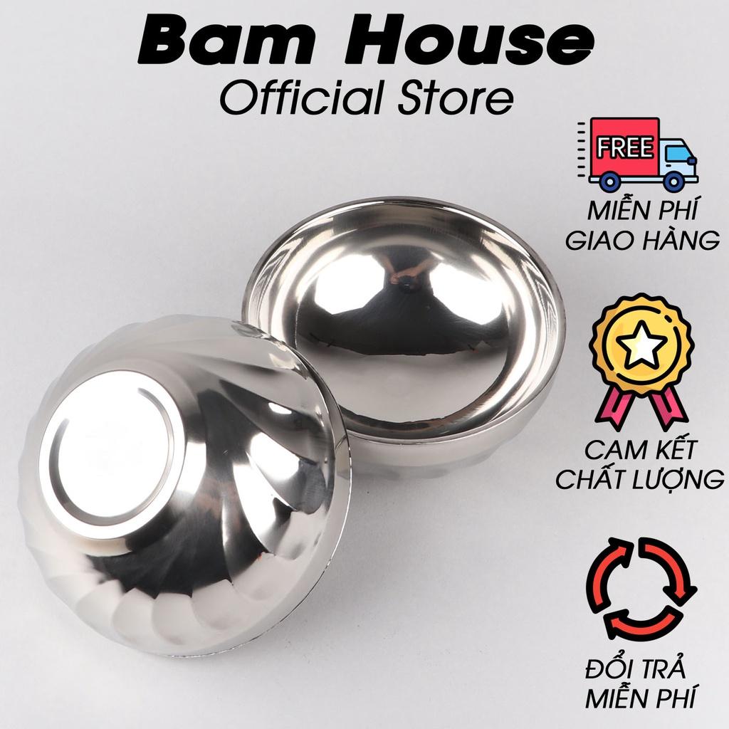 Chén inox 2 lớp Bam House cách nhiệt 12cm cao cấp C01 – Gia dụng bếp