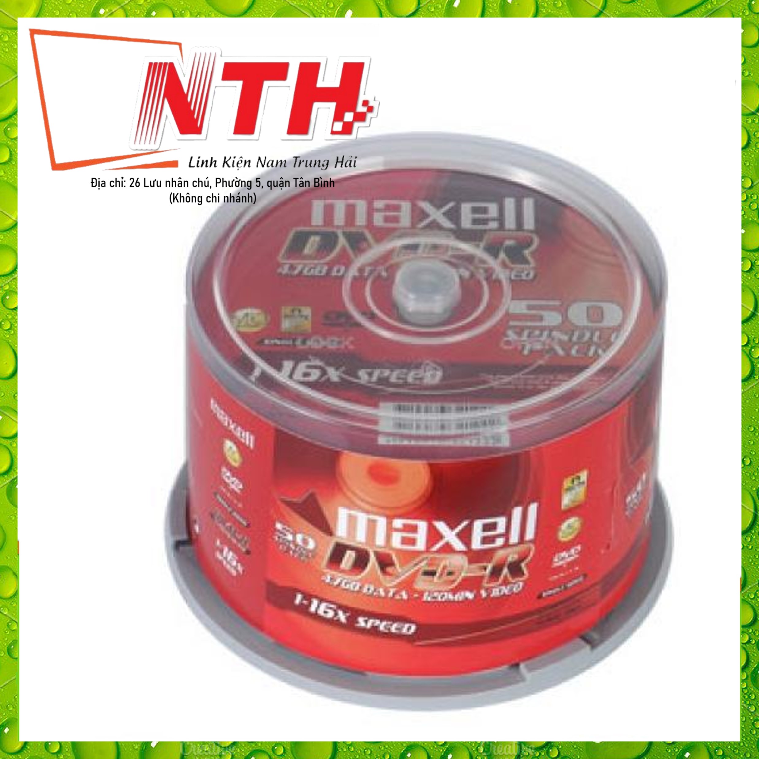 SET 50 đĩa trắng DVD MMAXCELL-Hàng nhập khẩu