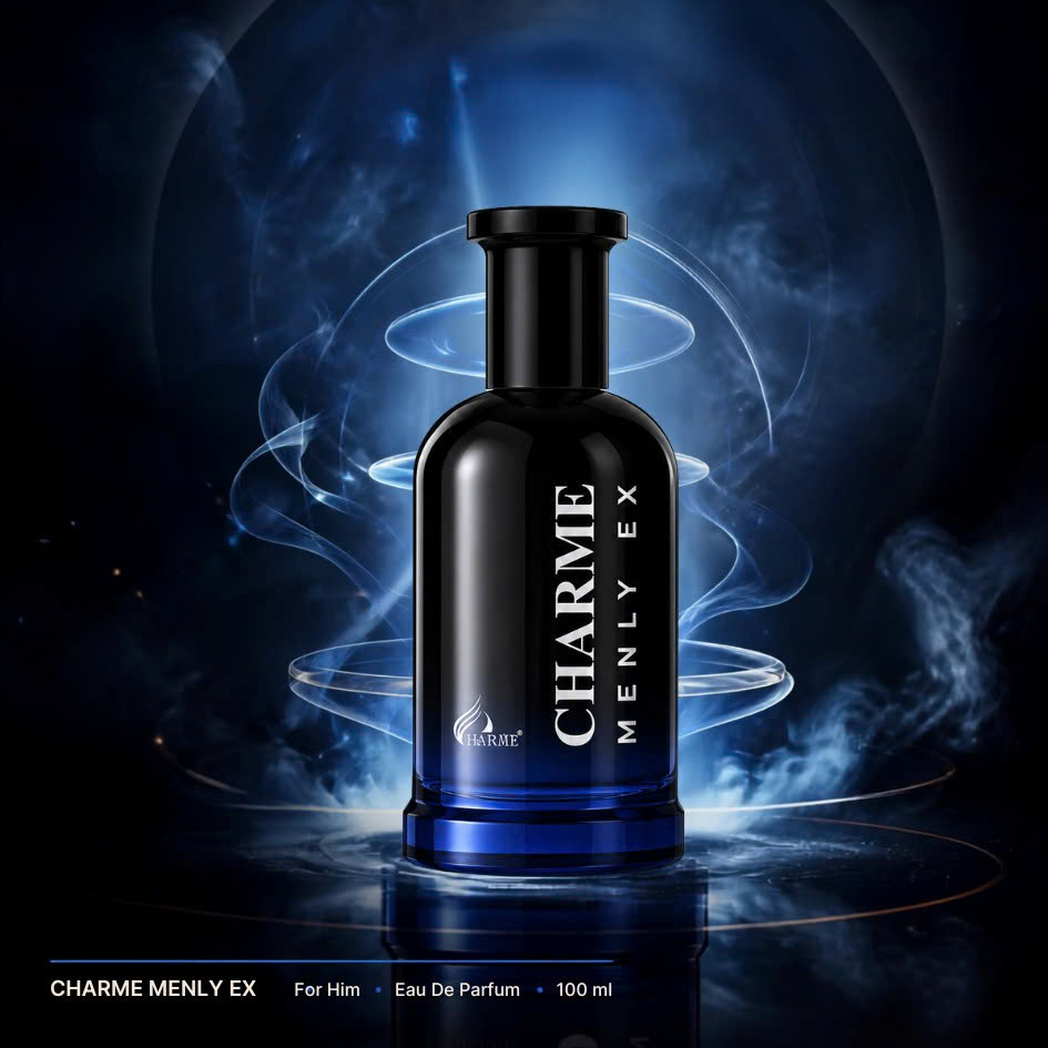 [HÀNG MỚI VỀ] Nước Hoa Nam Charme Menly Ex 100ml Chính Hãng – Phiên Bản Mới – Nam Tính, Mạnh Mẽ, Lưu Hương 7–12H
