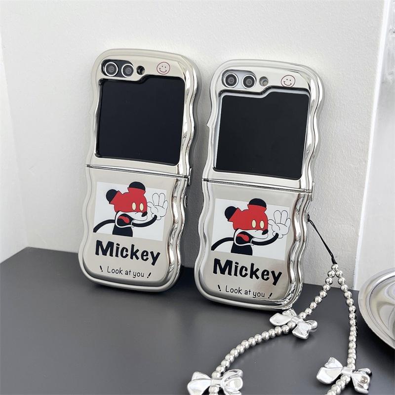 Ốp Lưng Chống Sốc Cho Samsung Galaxy Z Flip 5 / Z Flip 4 Lượng Sóng Hình Mickey - BUM STORE GALAXY CASE - MICKEY, MICKEY