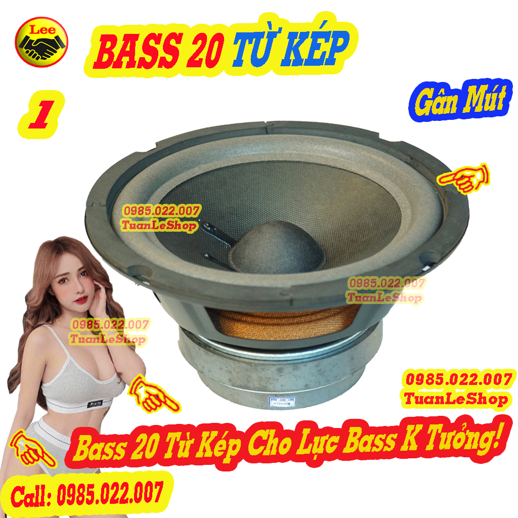 MỘT CỦ LOA BASS 20 TỪ KÉP 120 -100 - LOA BASS RỜI