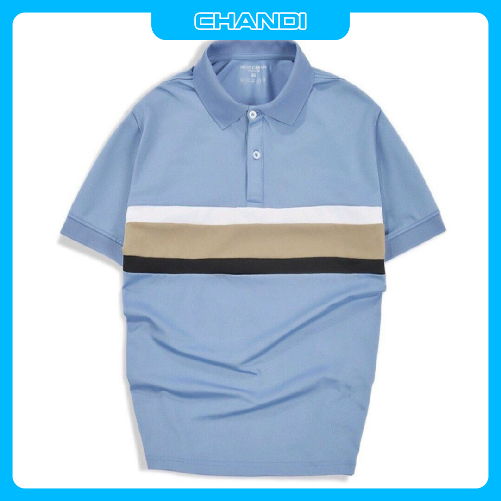 Áo Thun Polo Cặp Nam Nữ Tay Ngắn Unisex thương hiệu Chandi thiết kế cố bẻ thêu không bong tróc khi giặt PLN31