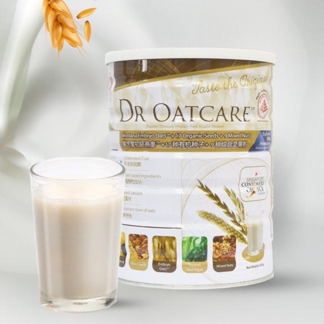 Bột dinh dưỡng ăn liền Dr Oatcare  Dạng lon 850g -Sữa hạt nhập khẩu Singapore