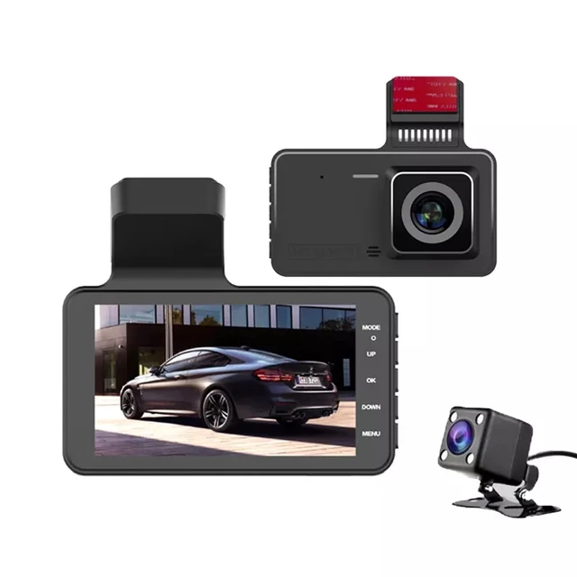 Camera hành trình ô tô Q7 Cao Cấp FHD 1080P Màn hình IPS 4 inch - camera hành trình kép , sắc nét ,2 camera kép trước và sau Tầm nhìn ban đêm rõ nét