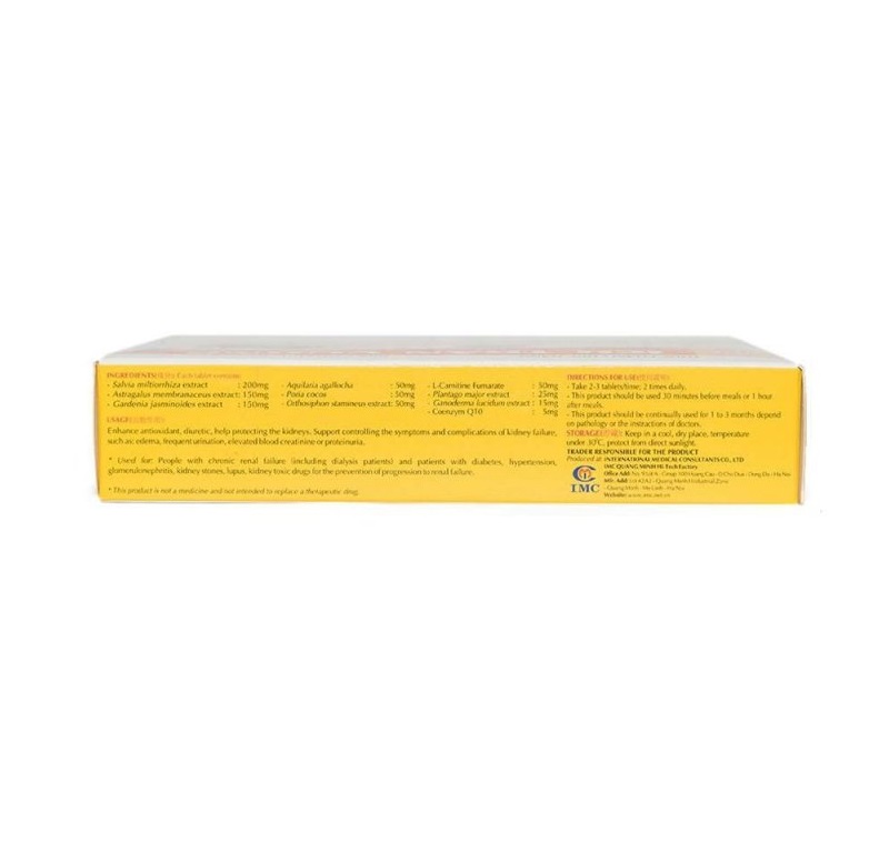 Thực phẩm bảo vệ sức khỏe Viên nén Ích Thận Vương bảo vệ thận, giảm biến chứng suy thận
