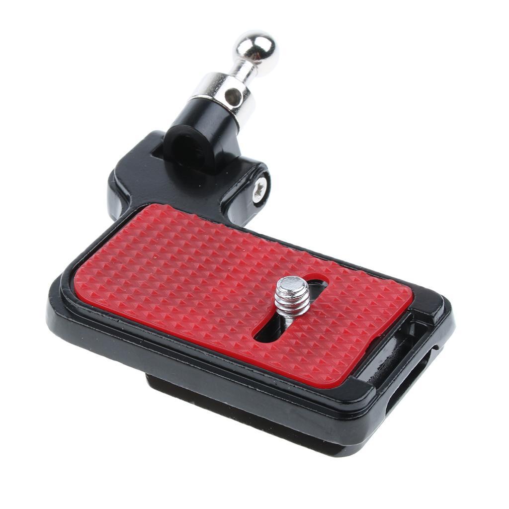 2 Pieces Quick Release QR Plate Adapter with 1/4" Screw for DSLR Camera