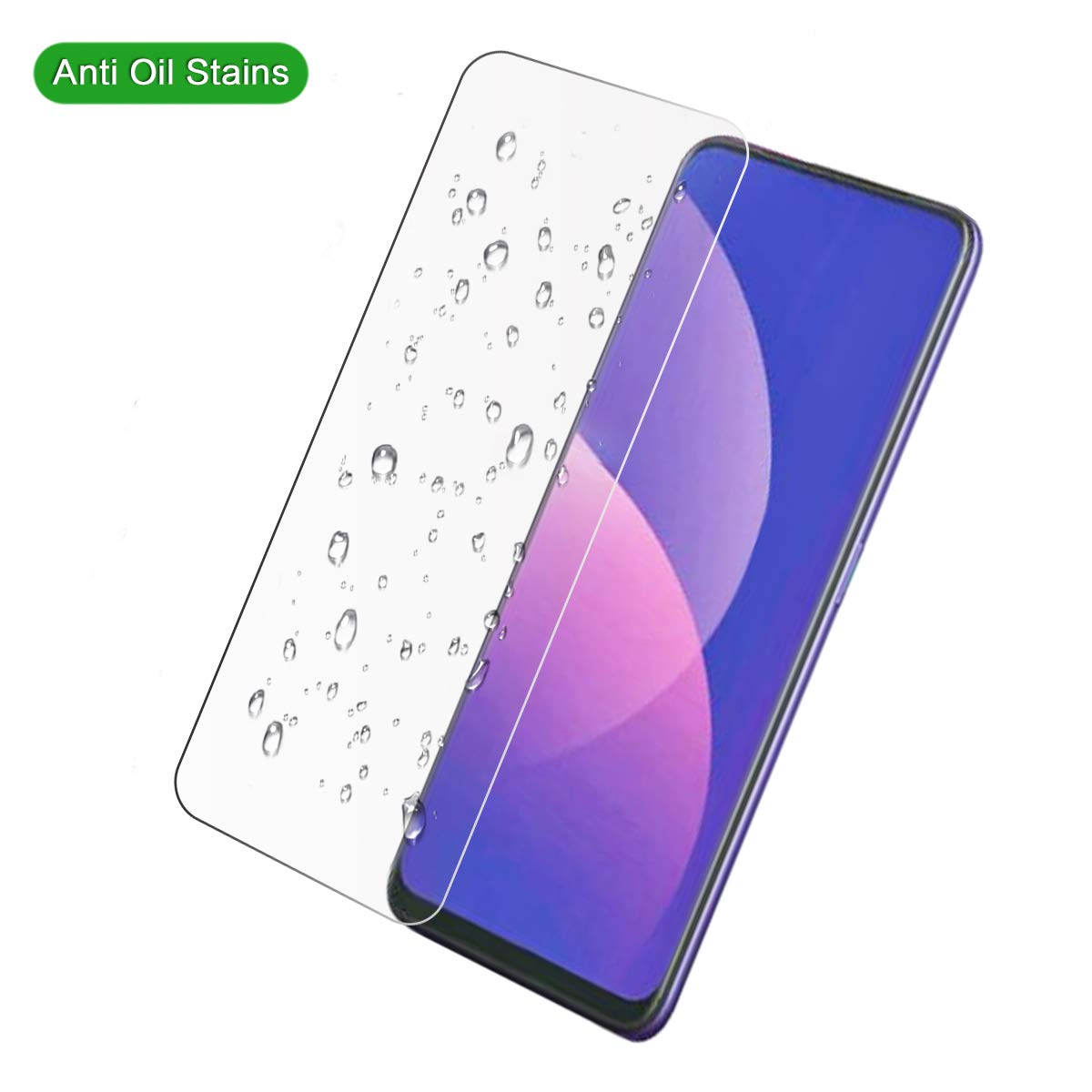 Miếng dán kính cường lực cho Oppo F11 Pro (độ cứng 9H, mỏng 0.3mm, hạn chế bám vân tay) - Hàng nhập khẩu