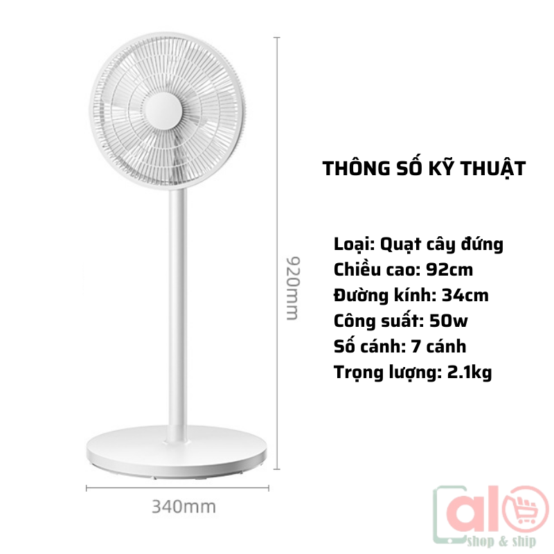 Quạt Điện Cây Đứng Hoặc Lửng Điều Khiển Từ Xa Có Hẹn Giờ 7 Cánh 3 Tốc Độ Gió Sang Trọng Siêu Mát