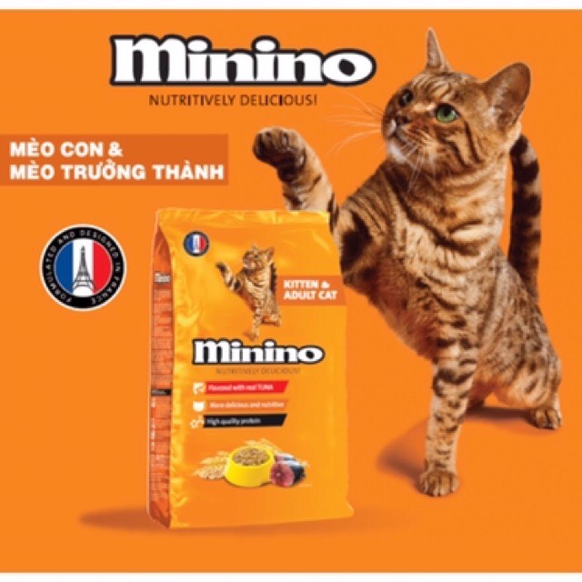 Thức ăn cho mèo Minino Tuna 1.3kg ( vị cá ngừ)