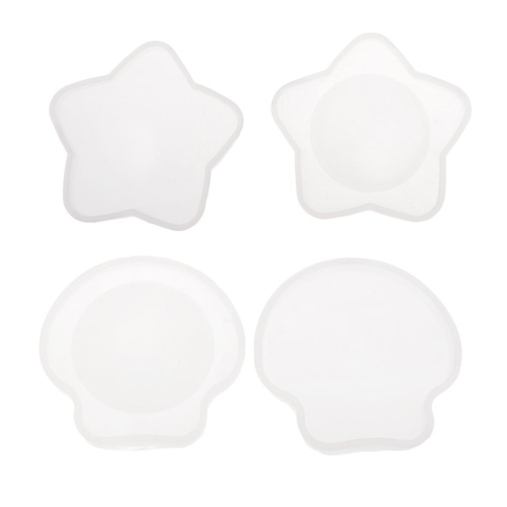 Silicone Mold Make Up Mirror Moulds Crafts DIY Mould Tools 8.5x1cm Star