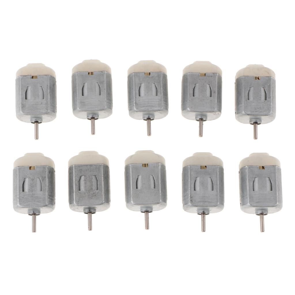 10 chiếc Thu Nhỏ 1-6 V Nhỏ 130 Động Cơ DC Xe Bốn Bánh Mô Hình Động Cơ