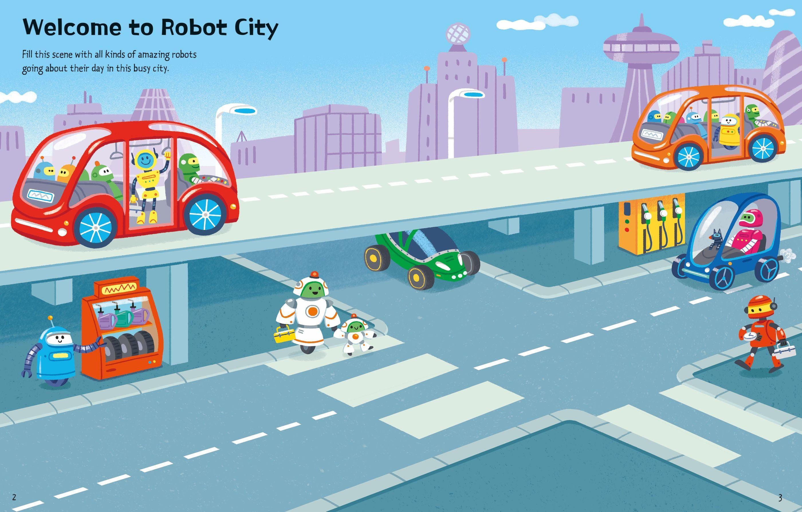 Sách ngoại văn: First Sticker Book Robots