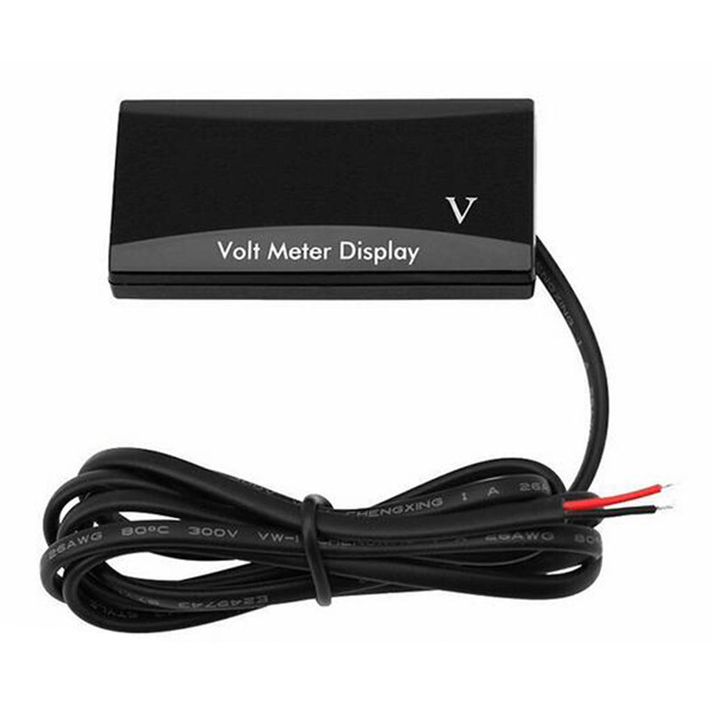 DC 12V LED Panel Digital Voltage Volt Meter Display Voltmeter For Motorcycle Car