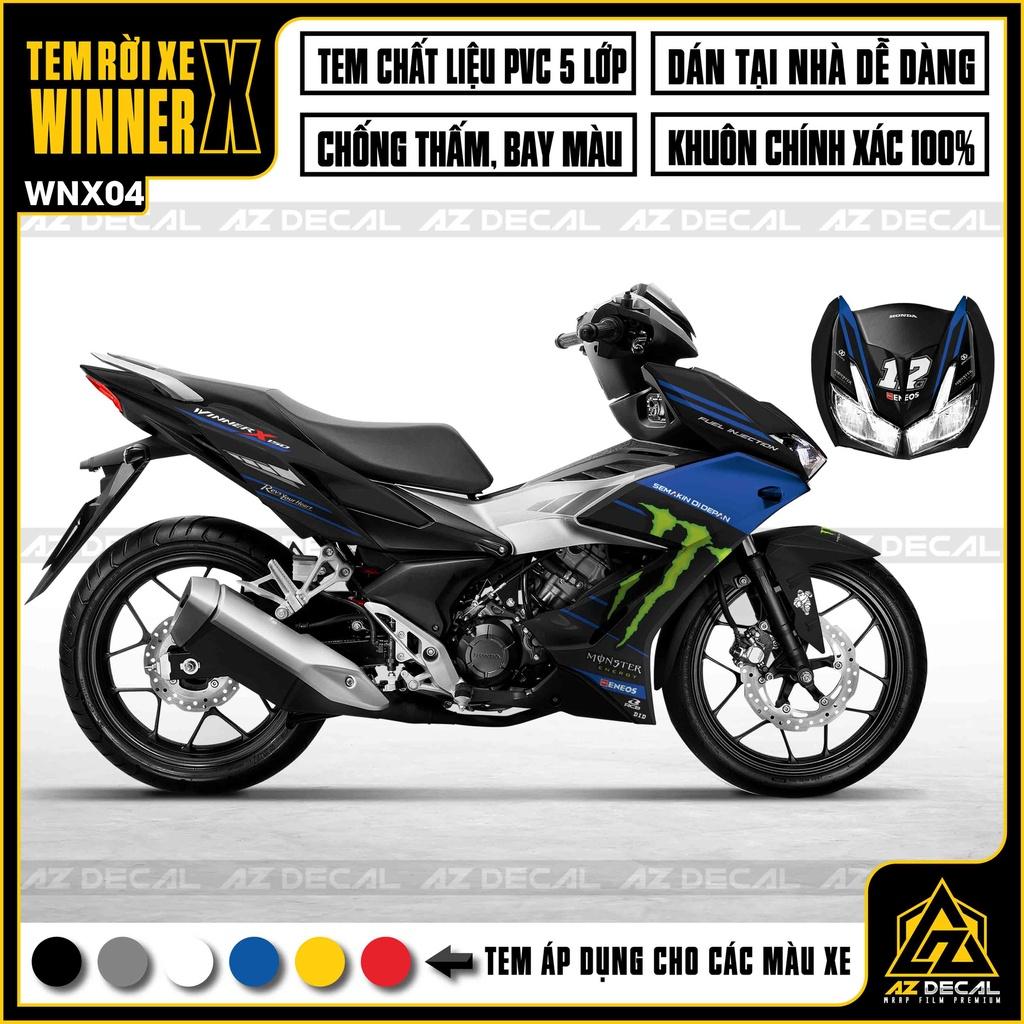 Tem Rời Dán Xe Winner X Chủ Đề Monster | WNX04 | Decal Chế Xe Máy Chống Bay Màu