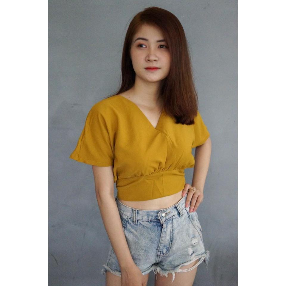 ÁO CROPTOP KIỂU CỘT NƠ