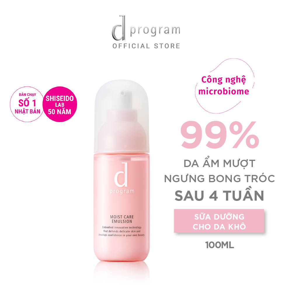 Sữa Dưỡng Cho Da Khô Nhạy Cảm d program Moist Care Emulsion 100ml