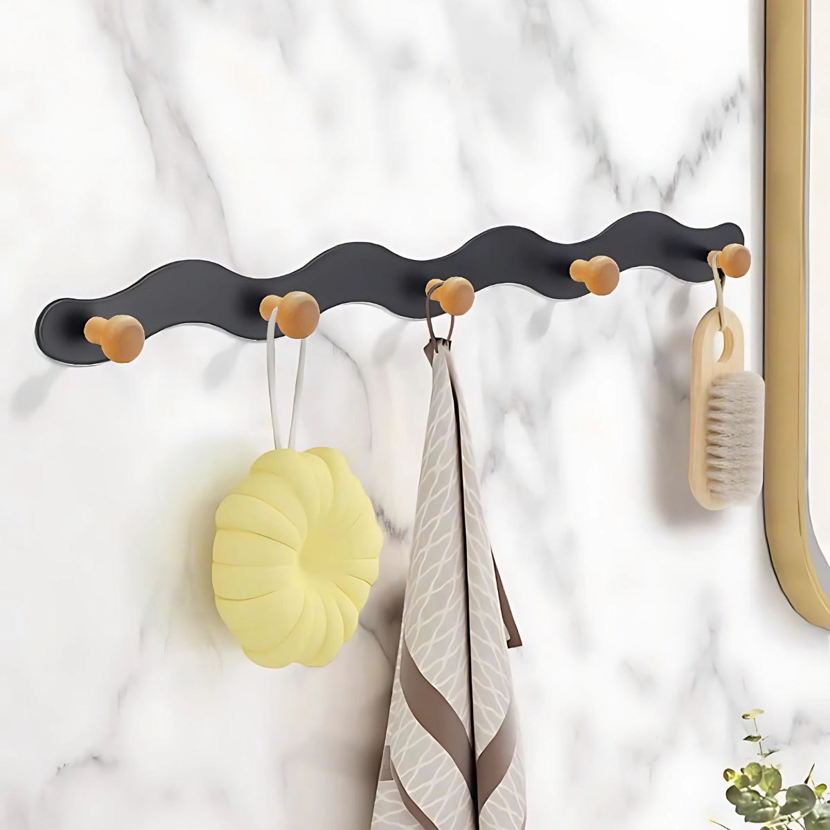 Móc treo decor phòng tắm Dola Home giá treo khăn nhà tắm, móc treo quần áo kim loại sơn tĩnh điện