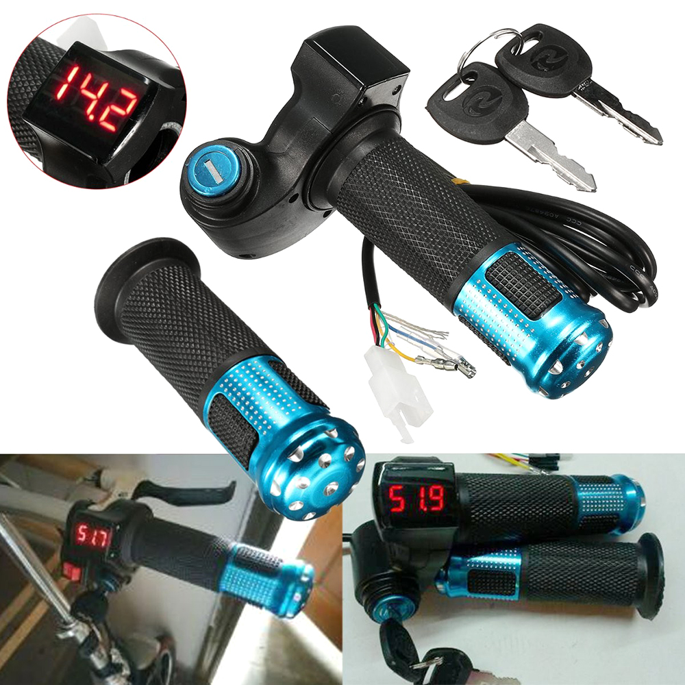 Tay Lái Điện Xe Trượt Scooter Có LED Đồng Hồ Kỹ Thuật Số