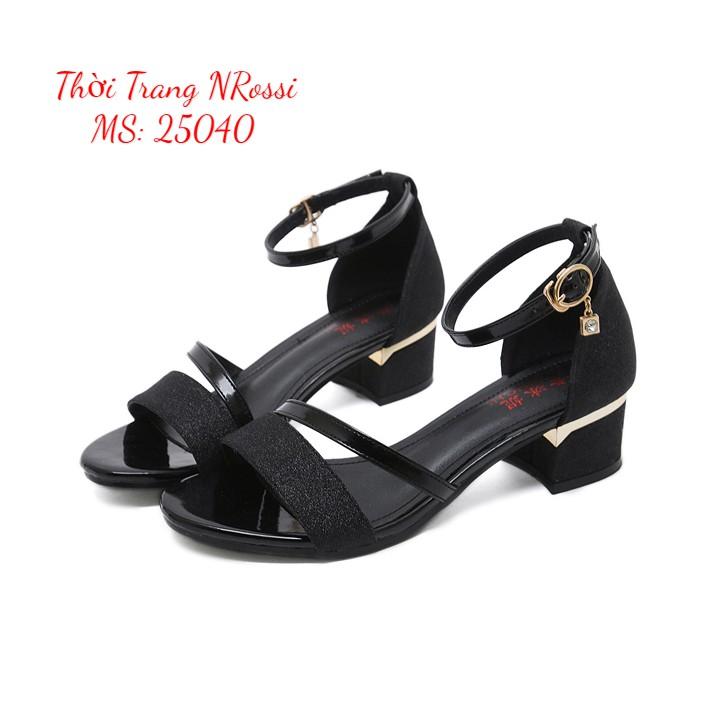 Giày sandal cao gót ánh kim màu vàng đồng size lớn 40 41 42 43 44