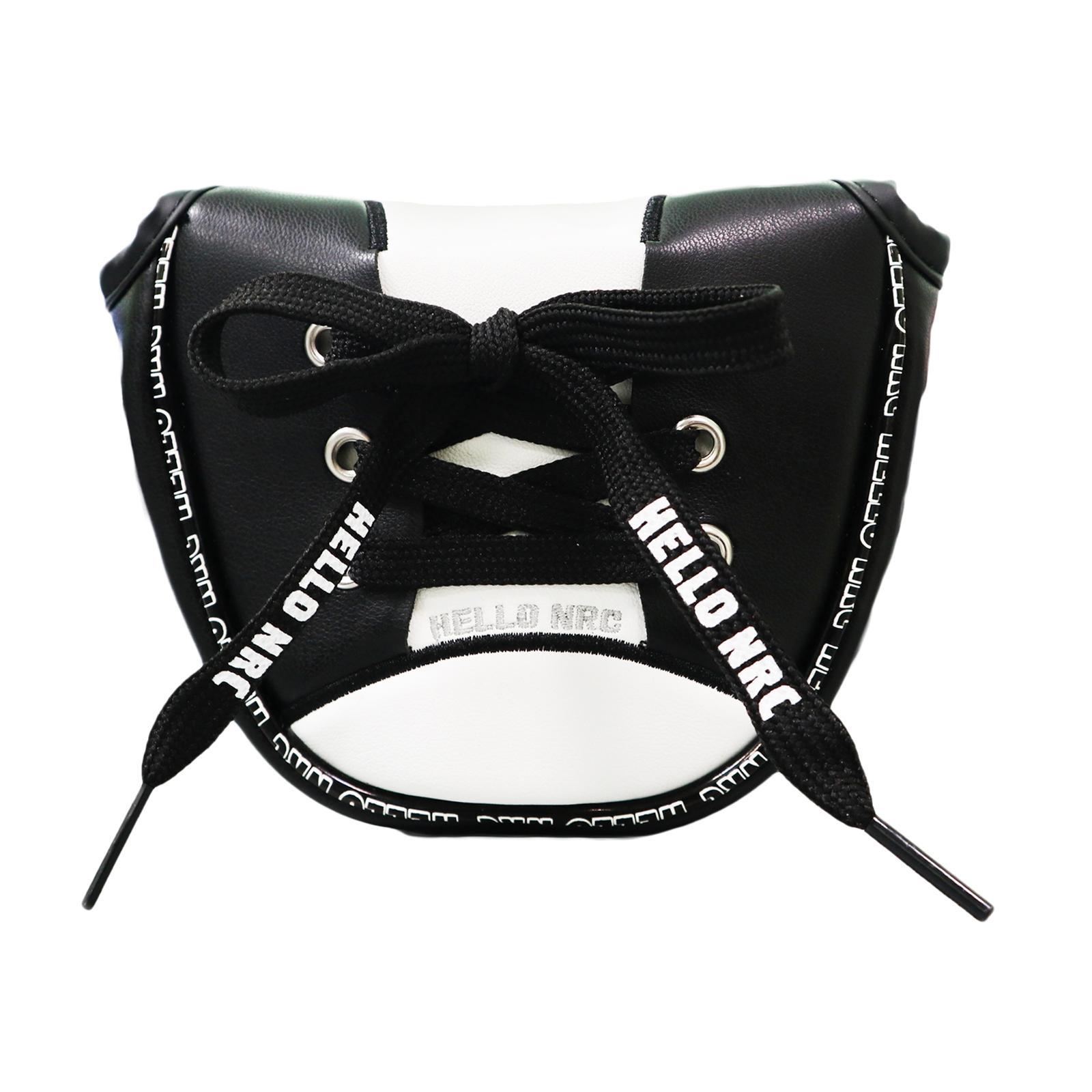 2 Pcs Golf Mallet Putter Head Cover Replacement Headcovers PU Leather