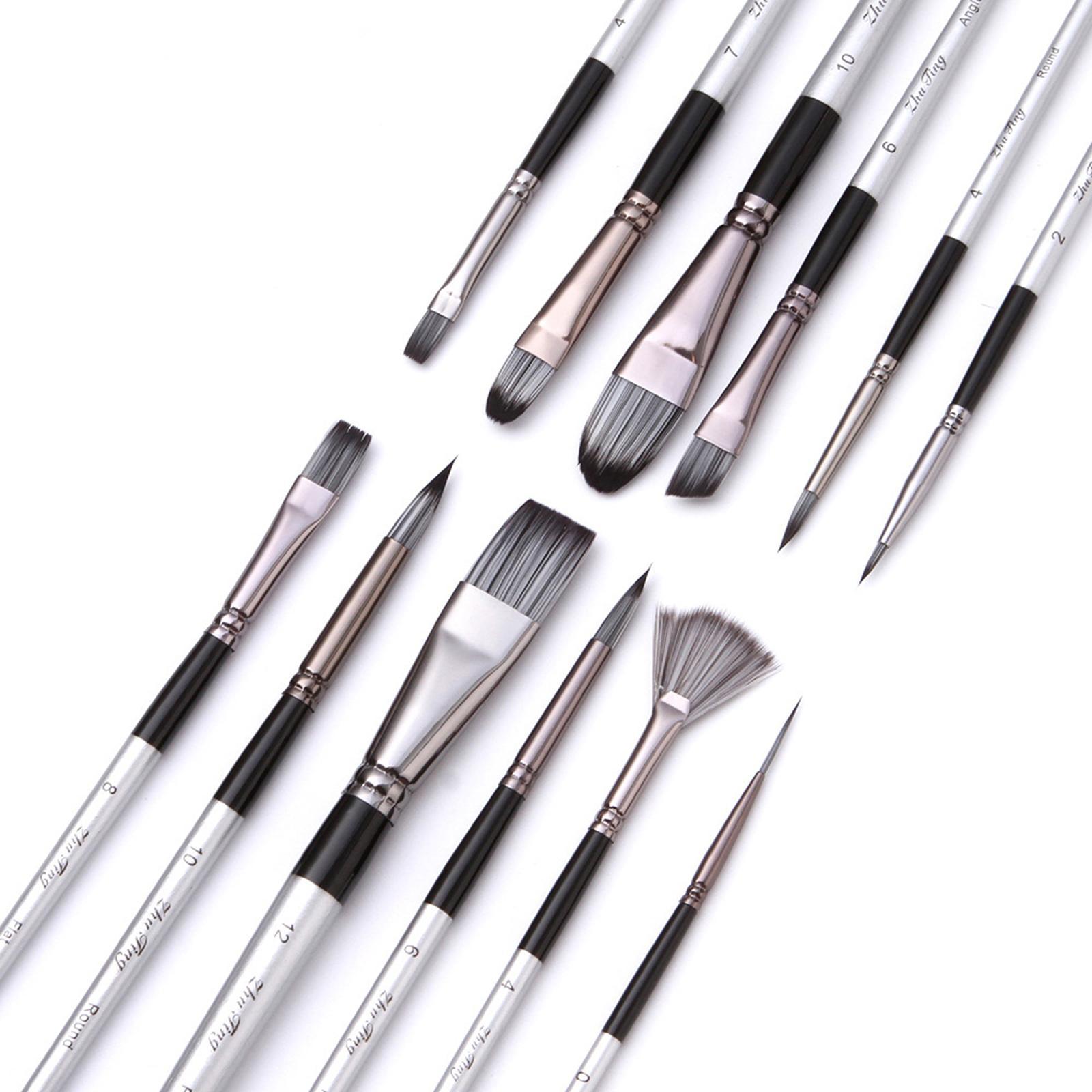 Nylon Hair Brushes Tools Arts Crafts Supplies Pink