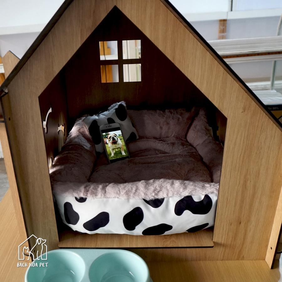 Nhà cho Pet chuồng ở cho chó mèo kiểu dáng xinh xắn