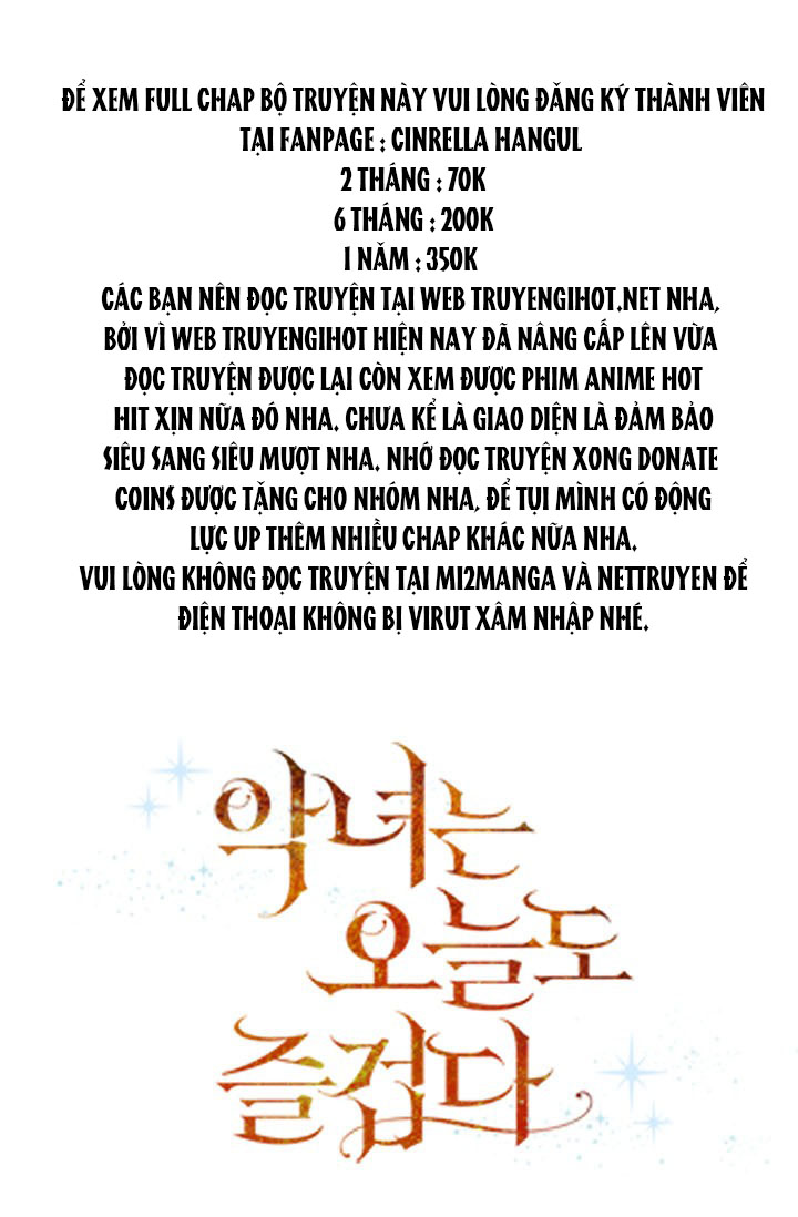 hôm nay ác nữ cũng thấy vui chapter 35.1 1