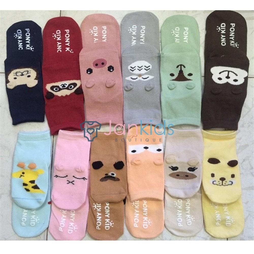 Combo 10 đổi tất pony kid chống trượt cho bé 0-4 tuổi
