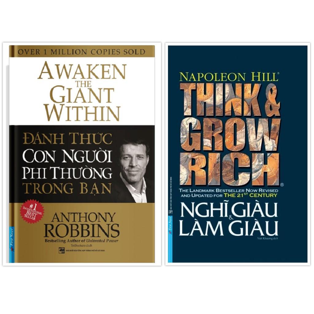 Combo Đánh thức con người phi thường trong bạn + Nghĩ giàu và làm giàu - Bản Quyền