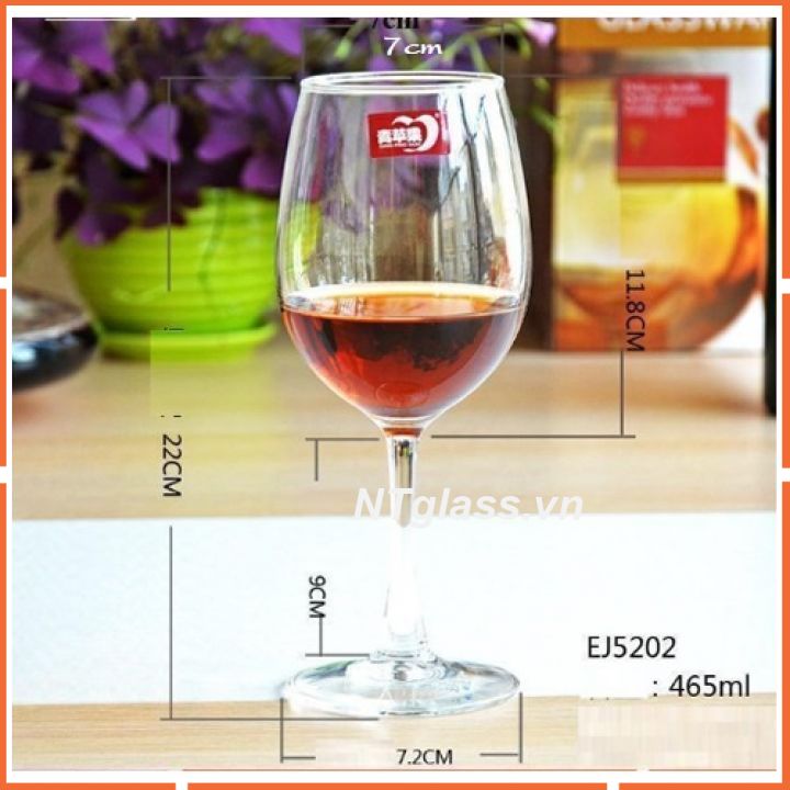 Ly rượu vang pha lê 465ml-EJ5202 DELI