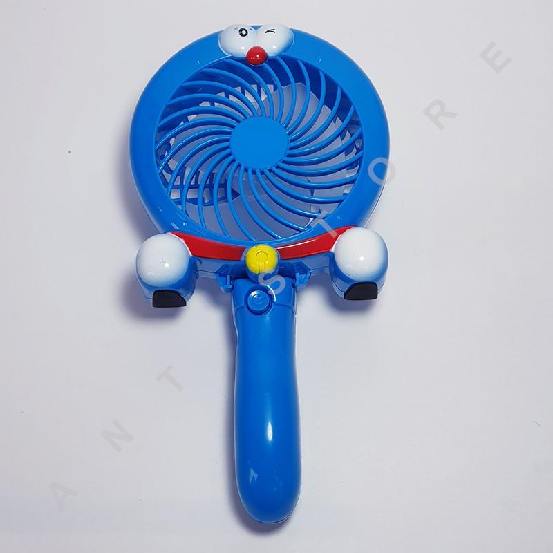 QUẠT DORAEMON CẦM TAY - 8766 ( MÀU XANH )