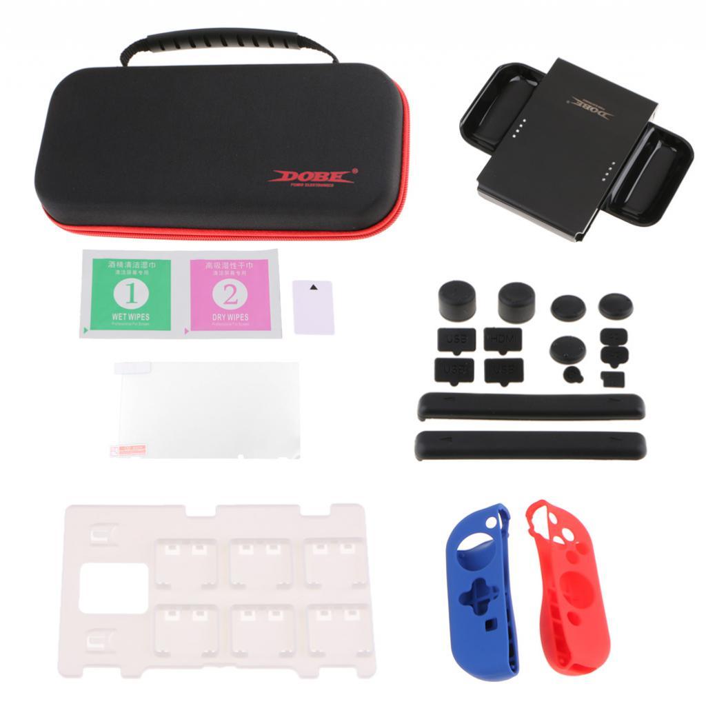 7 in 1 Protective  Set Console Storage Box Hand Grip for  Switch