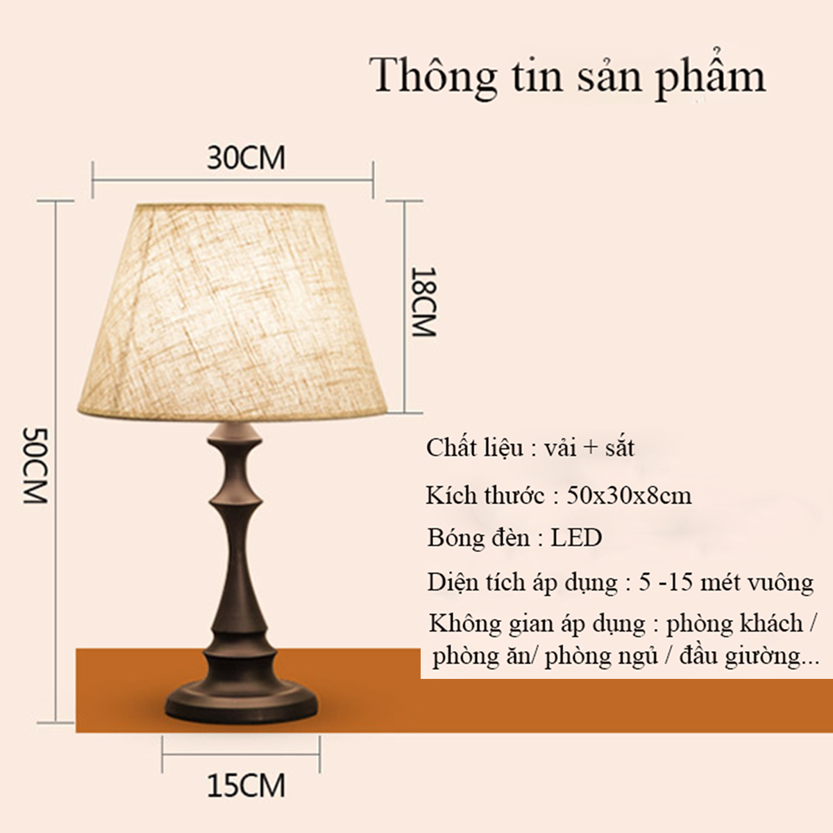 Đèn Để Bàn Hoàng Gia , Đèn Phòng Ngủ DN-300 - Trang Trí Phòng Ngủ Đẹp, Phong Cách Nội Thất Phòng Ngủ Sang Trọng &amp; Đẳng Cấp, Ánh Sáng Êm Dịu &amp; Ấm Áp.