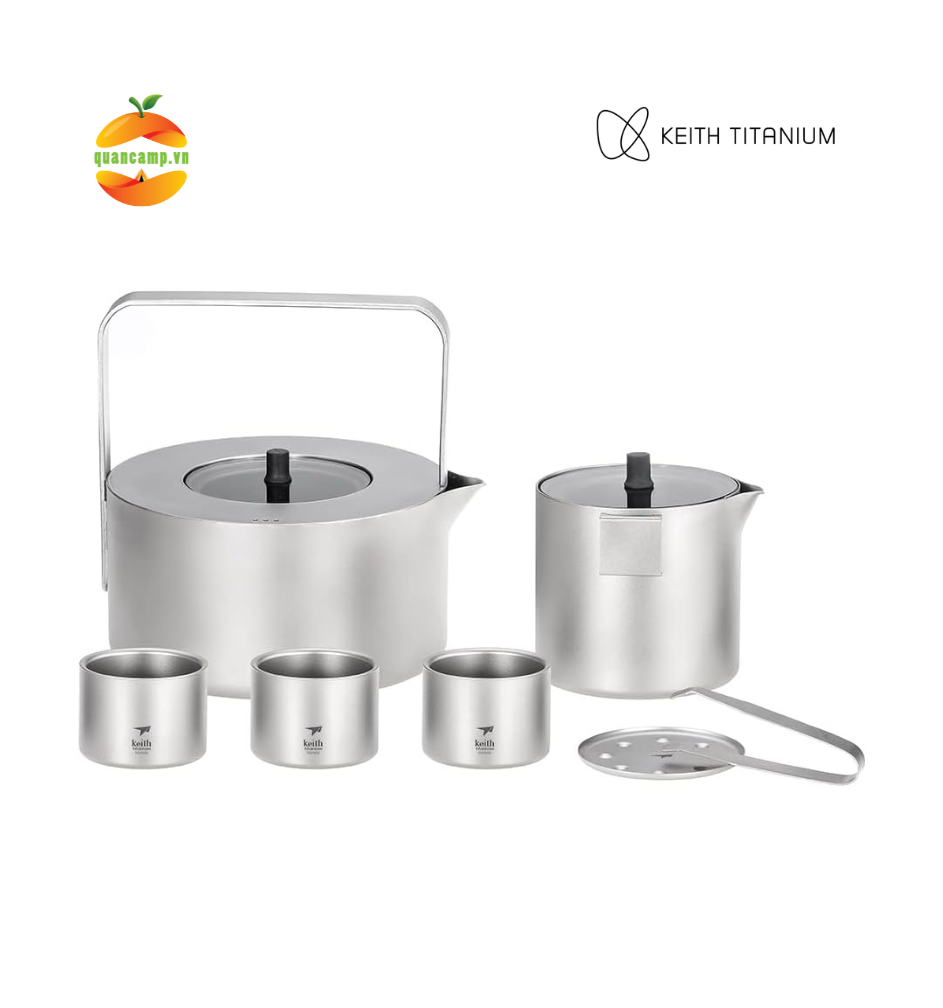 Bộ ấm pha trà Titanium tea set Keith Ti3924 - Hàng chính hãng