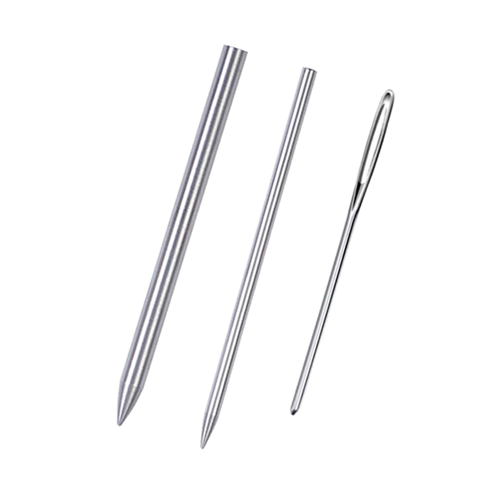 Paracord Lacing Needles Stainless Steel Tool Set Fid Lacing Stitching 4Pcs