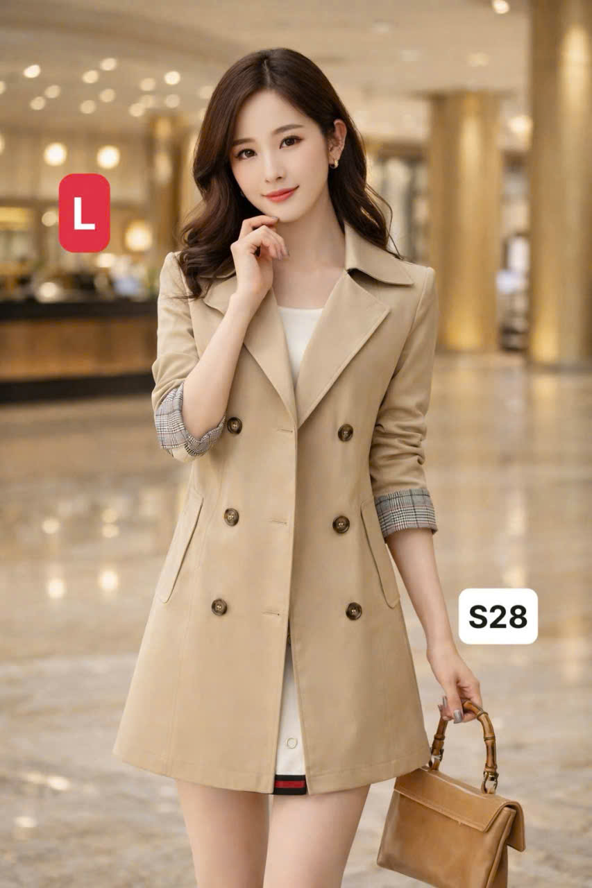 áo khoác dạ - cà phê - L 50-58KG