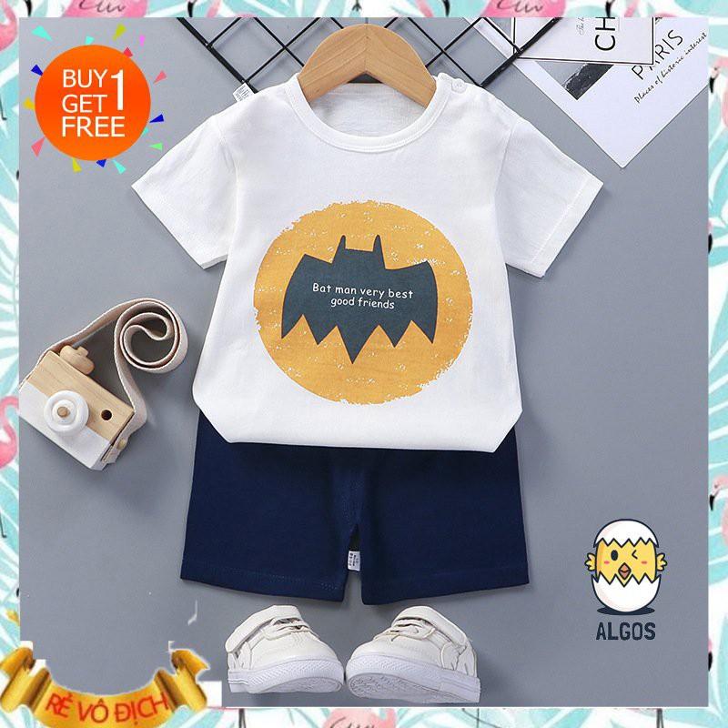 Bộ Batman Cotton 100% thoáng mát thấm hút mồ hôi an toàn cho bé
