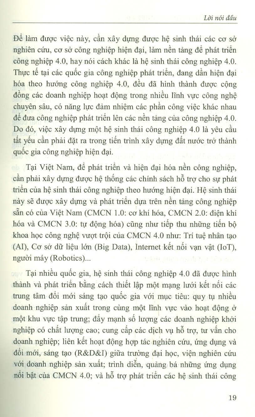 Hệ Sinh Thái Công Nghiệp 4.0 - Nghiên Cứu Trường Hợp Israel Và Gợi Mở Cho Việt Nam