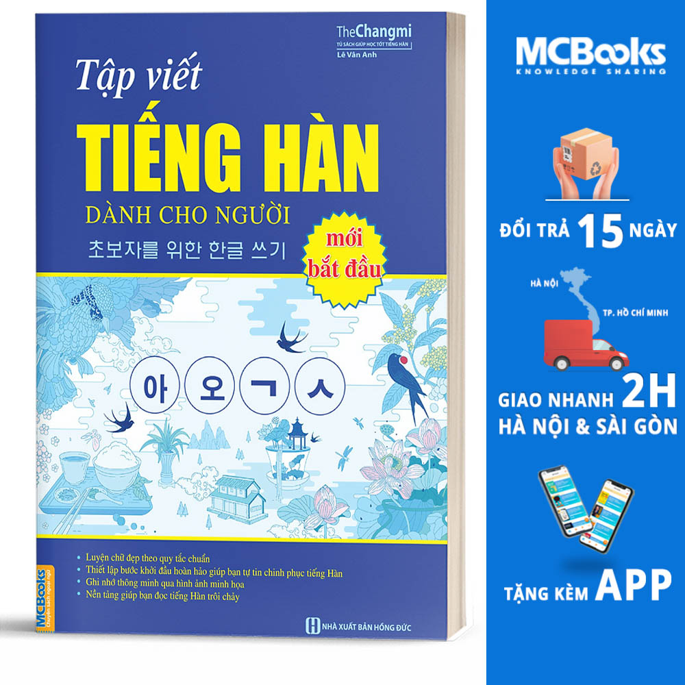 Tập Viết Tiếng Hàn Dành Cho Người Mới Bắt Đầu