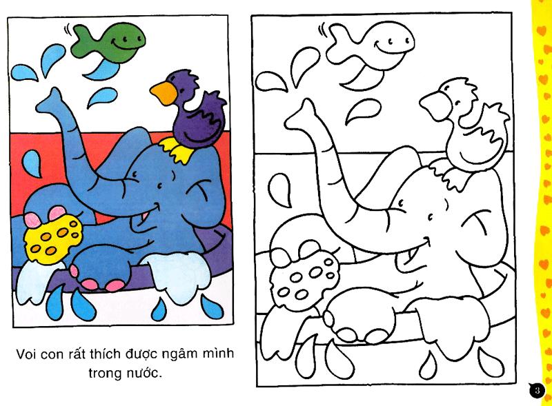 Bộ Sách Tô Màu Theo Lứa Tuổi: Gấu Con Tập Tô Màu + Chú Hề Vui Nhộn - Từ 3-6 Tuổi