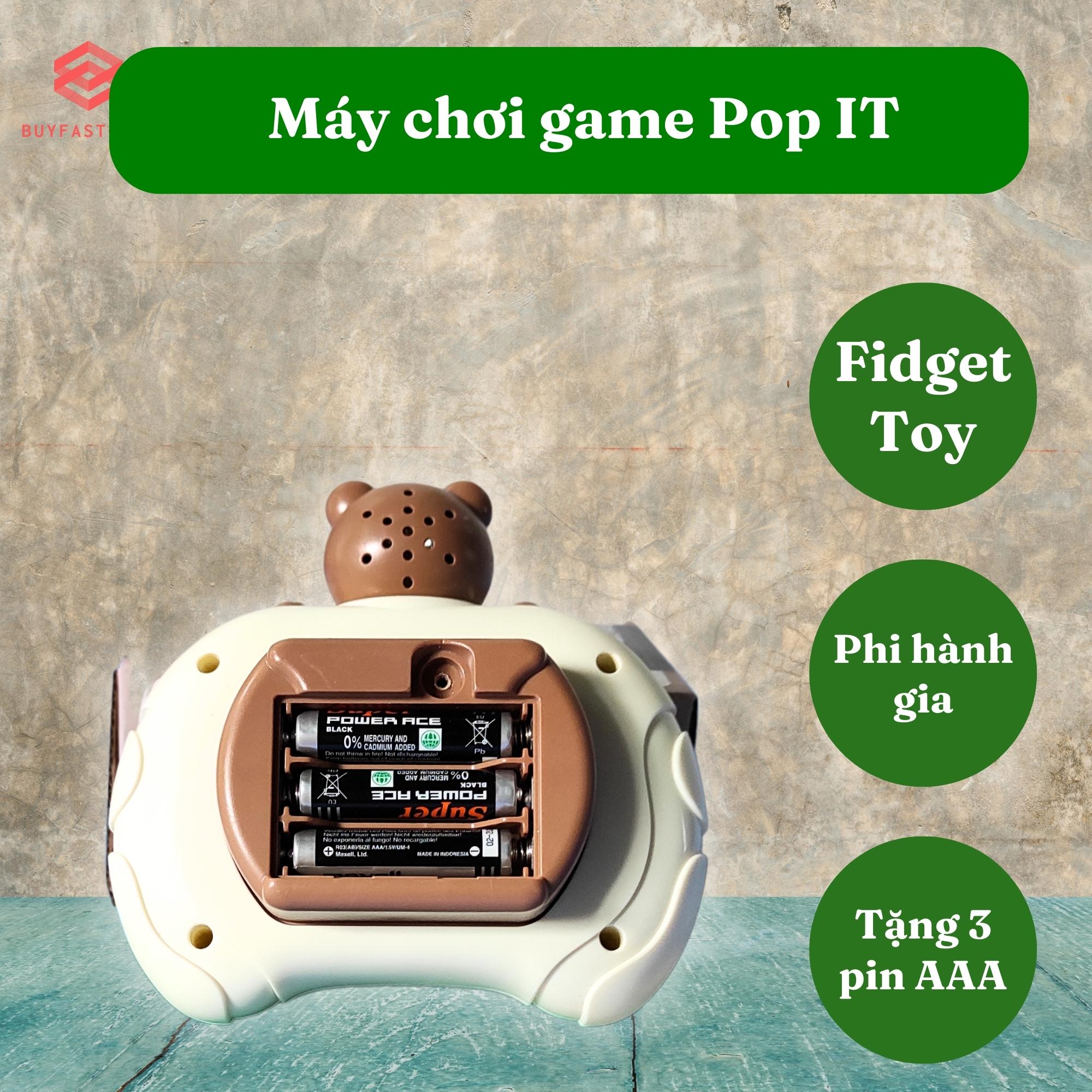 Máy chơi game Buyfastcart Pop It phiên bản cải tiến của trò chơi đập chuột - Đồ chơi Fidget Toy giúp cải thiện khả năng tập trung và phản xạ