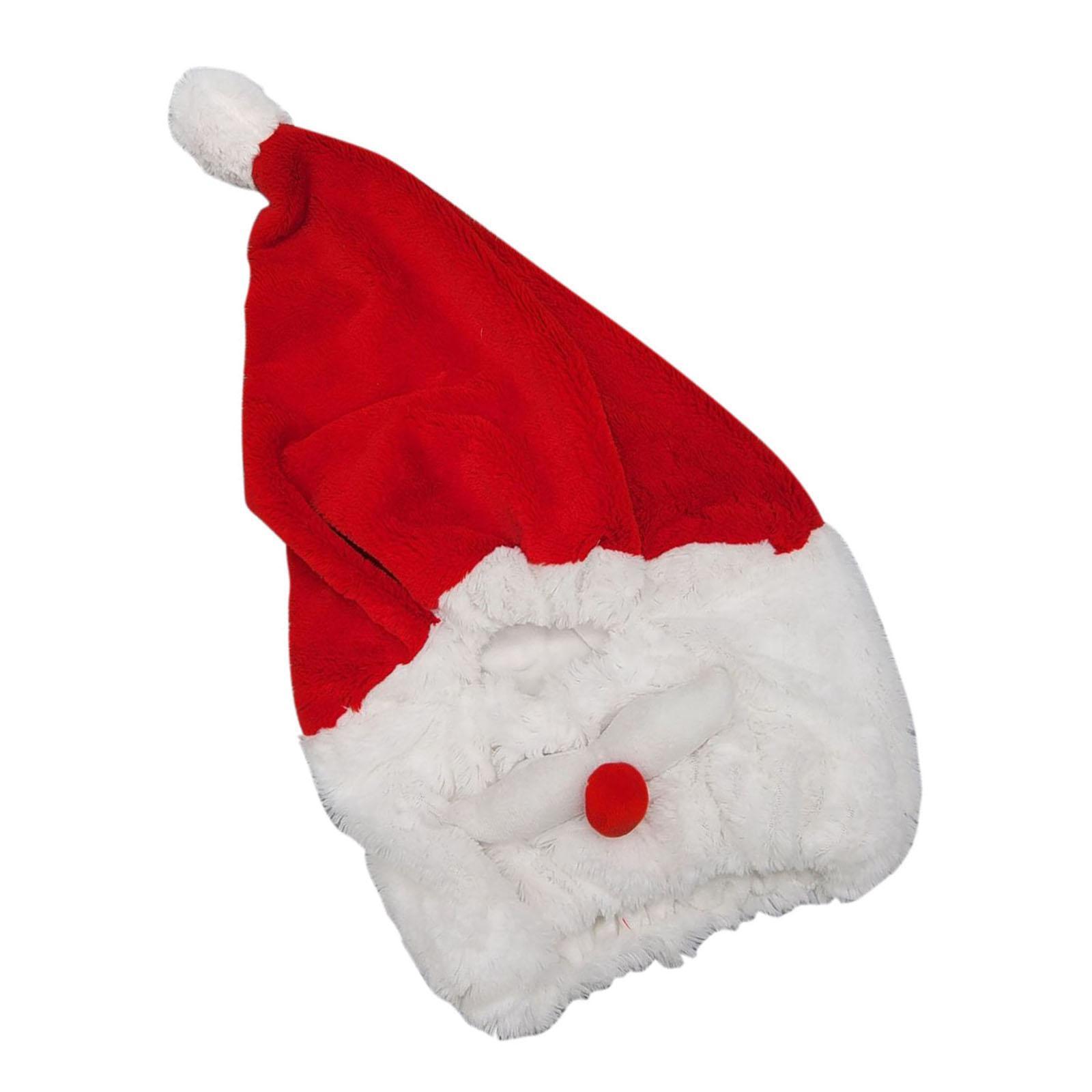 Santa Motorcycle Cover, Funny Cover, Motorcycle Full Face Christmas Hat, Santa Claus Xmas Hat Motorcycle Covers Decoration Accs