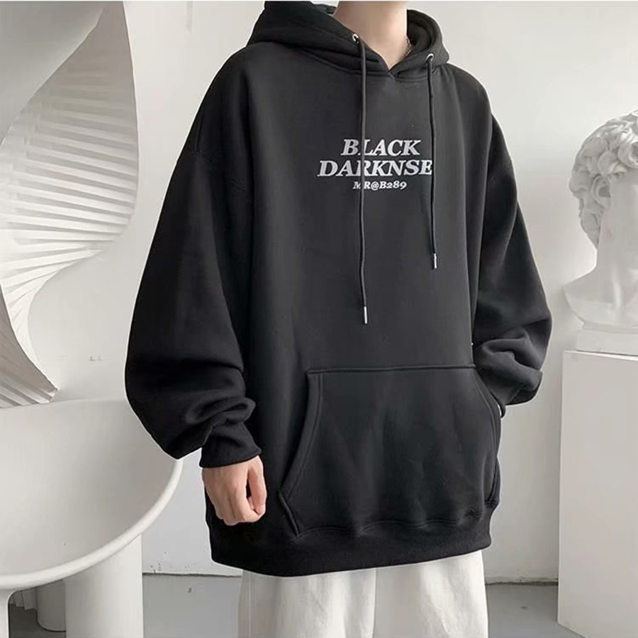 Áo mũ Hoodie Unisex MonsterX BLACK DARK form rộng 5 màu nỉ bông cặp đôi nam nữ Oversize Ulzzang thu đông