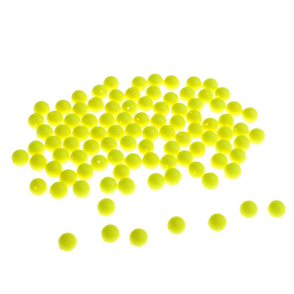 200pcs Fishing Floating Bobbers Ball EVA Foam Indicator 8.3mm 7mm