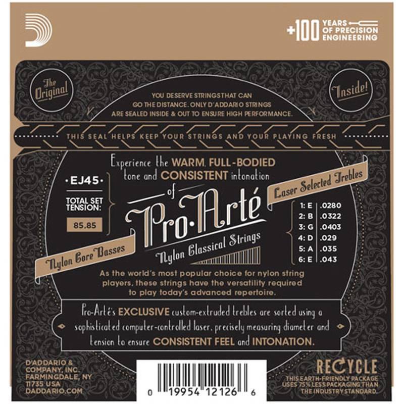 Dây đàn Guitar Classic D'Addario EJ45