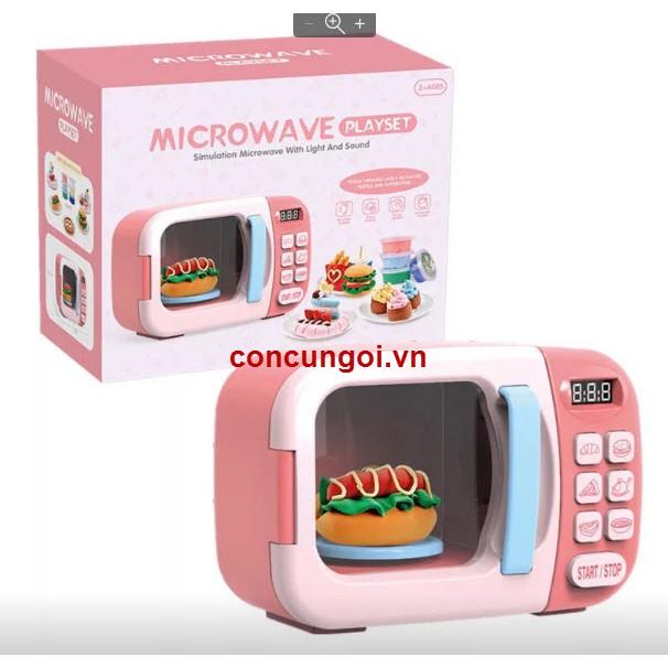 Đồ Chơi Hộp bếp lò nướng pin Microware 12 hủ đất sét , WY374-2 - SP351398